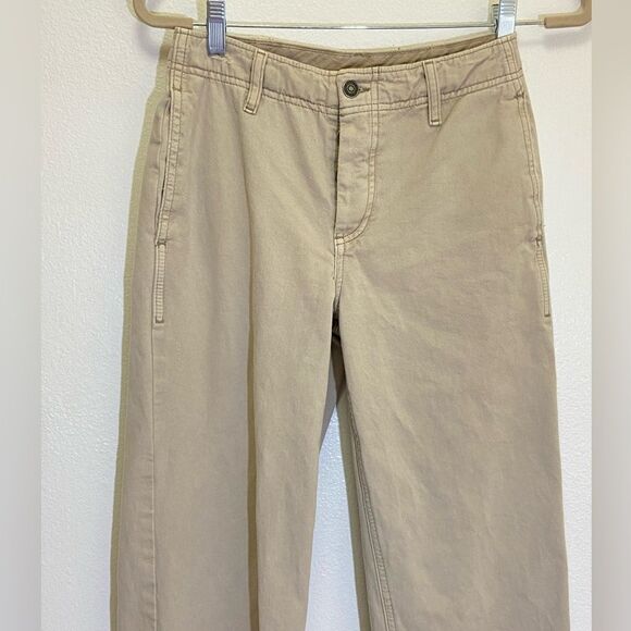 Free People - Straight Leg Cuffed Button Fly Jeans - size 24/0 - Picture 6 of 10